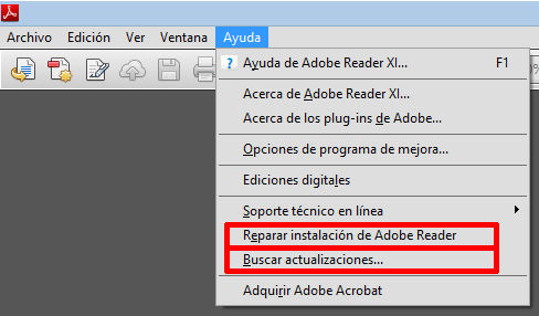 ayuda, reparar, actualizar, adobe