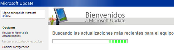 Windows Update, Windows XP, buscando, actualizaciones