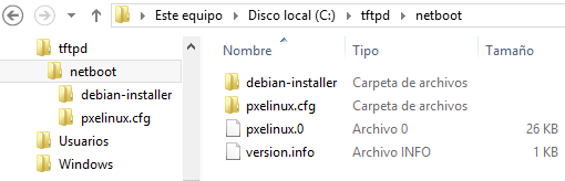 tftpd netboot folder